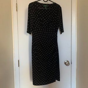 Ralph Lauren Faux Wrap Dress Star Print (Small)